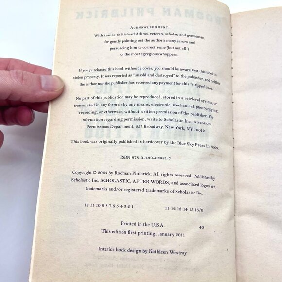 The Mostly True Adventures of Homer P Figg by Rodman Philbrick Scholastic - Picture 2 of 6